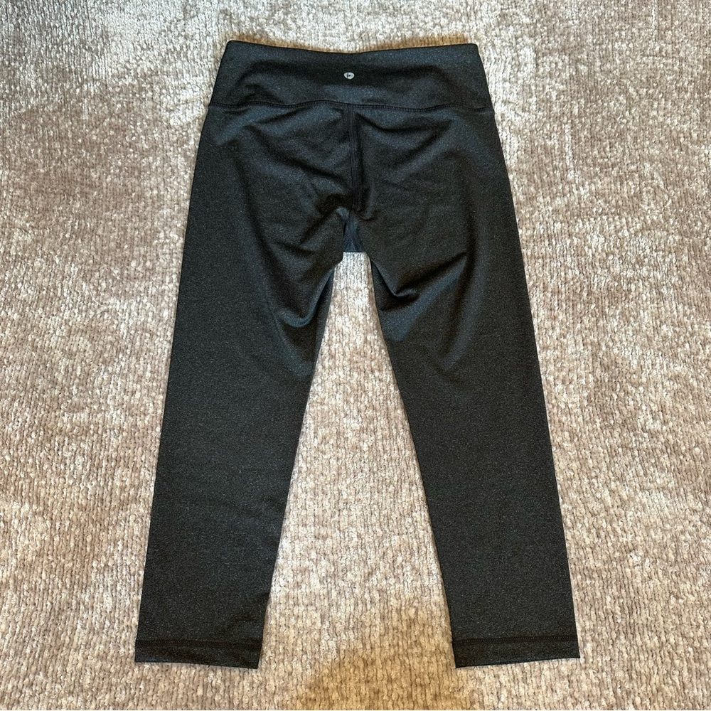 90 Degree by Reflex Grey Crop Leggings - Picture 2 of 4